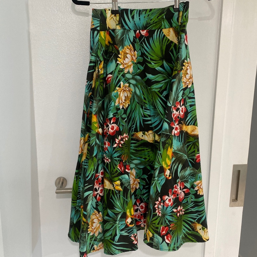 Pinup Couture Parrot Colorway Skirt by Laura Byrnes
